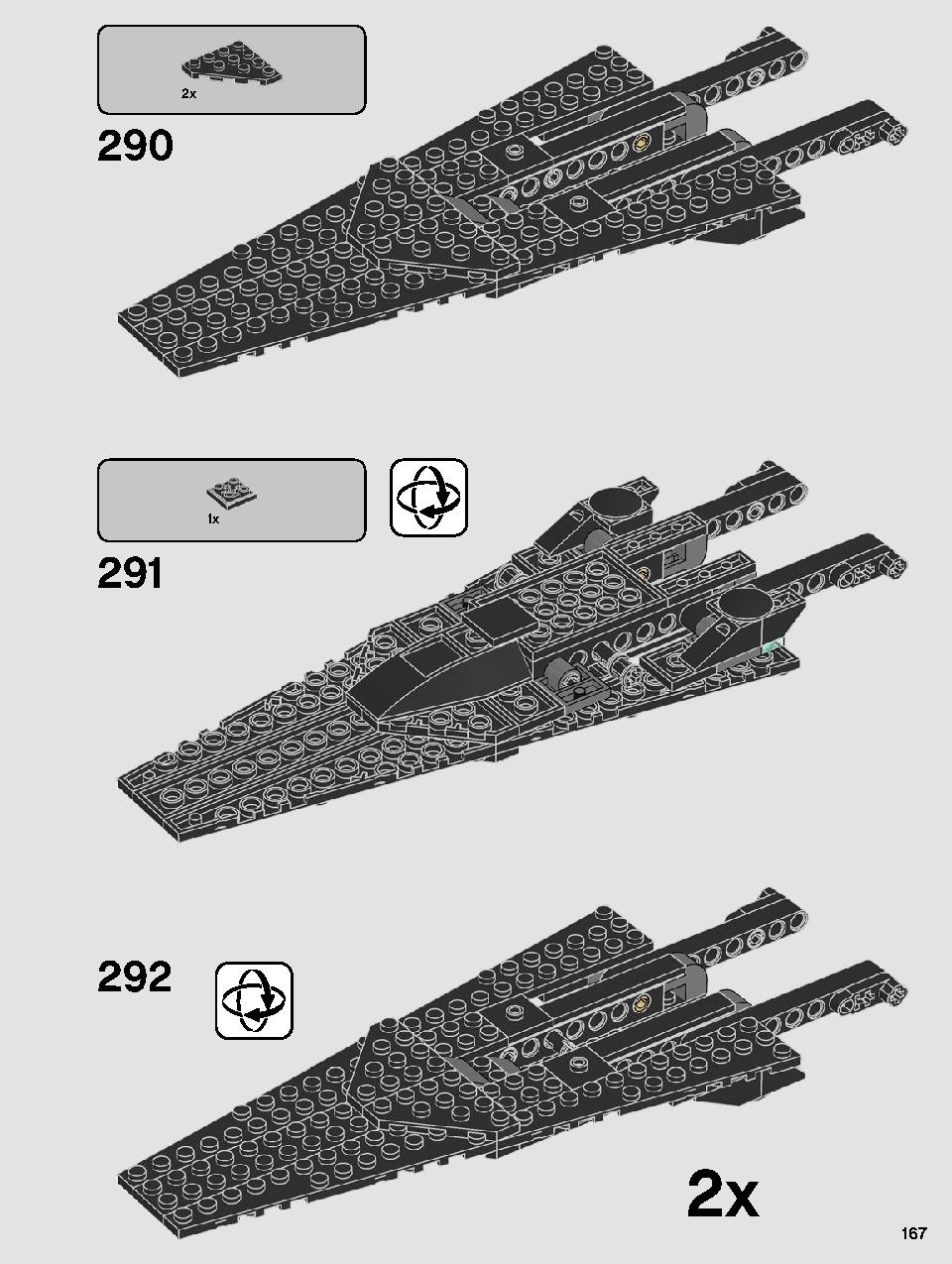 Kylo Ren's Shuttle 75256 LEGO information LEGO instructions 167 page