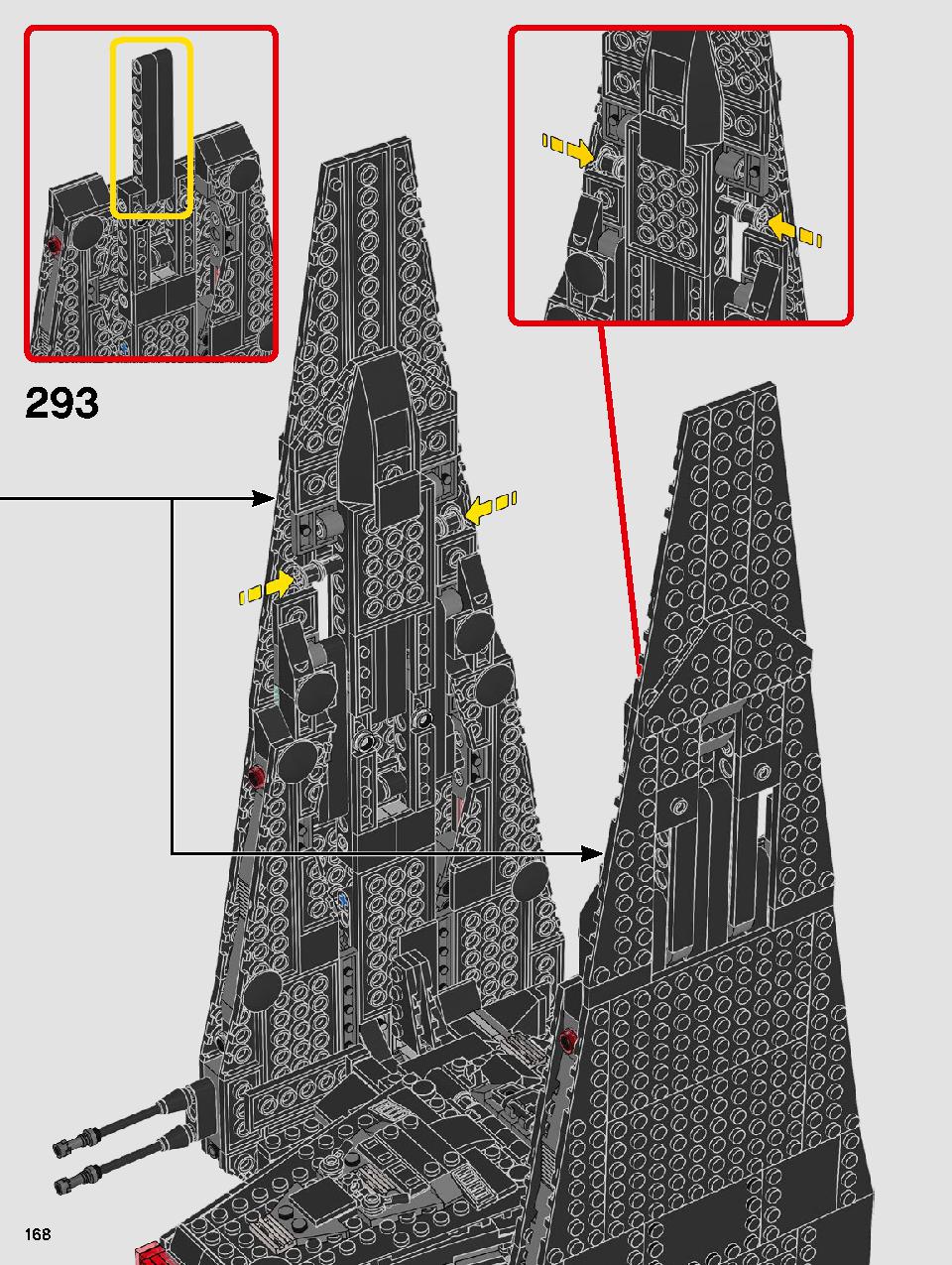 カイロ・レンのパーソナルシャトル™ 75256 レゴの商品情報 レゴの説明書・組立方法 168 page