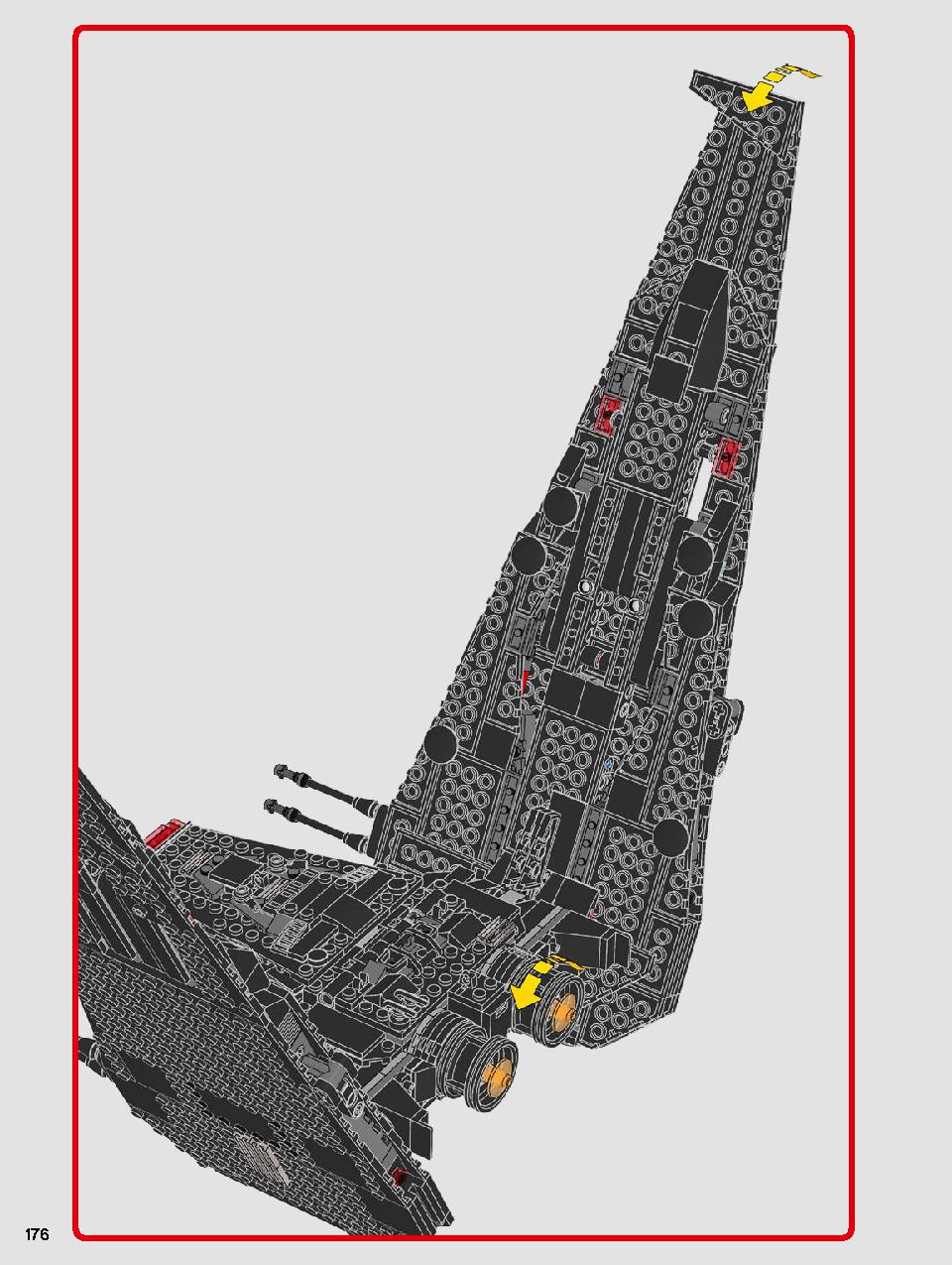 Kylo Ren's Shuttle 75256 LEGO information LEGO instructions 176 page