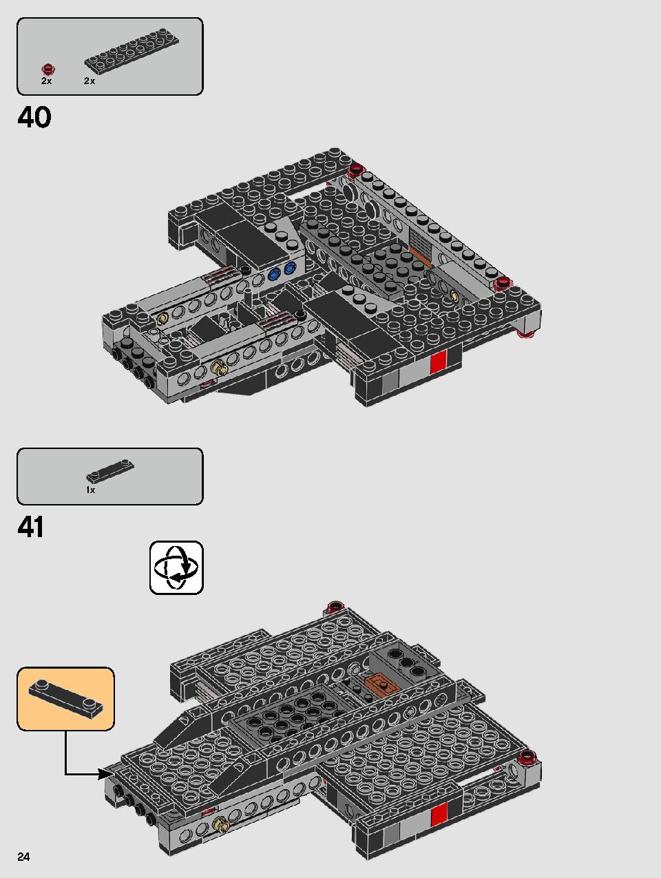 Kylo Ren's Shuttle 75256 LEGO information LEGO instructions 24 page