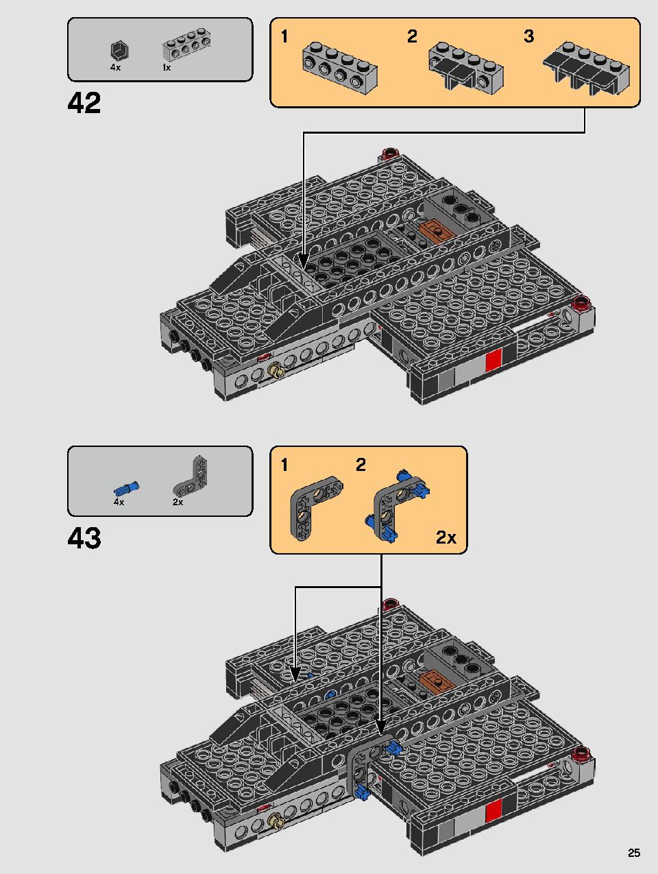 Kylo Ren's Shuttle 75256 LEGO information LEGO instructions 25 page