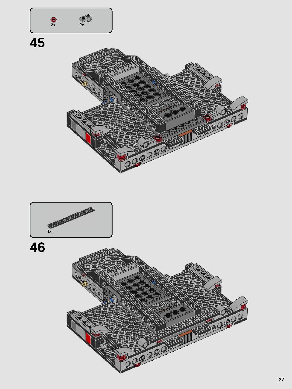 Kylo Ren's Shuttle 75256 LEGO information LEGO instructions 27 page