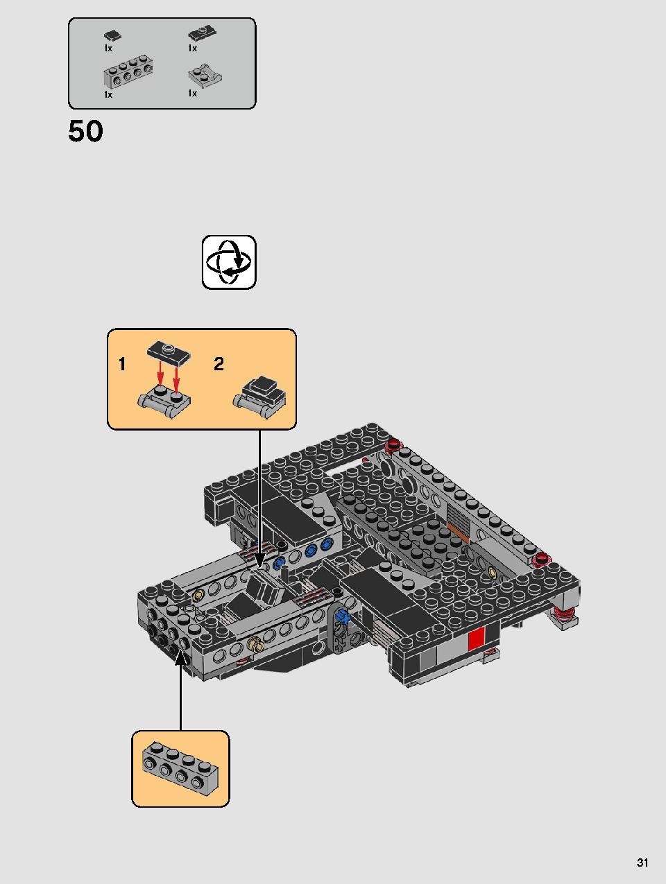 Kylo Ren's Shuttle 75256 LEGO information LEGO instructions 31 page