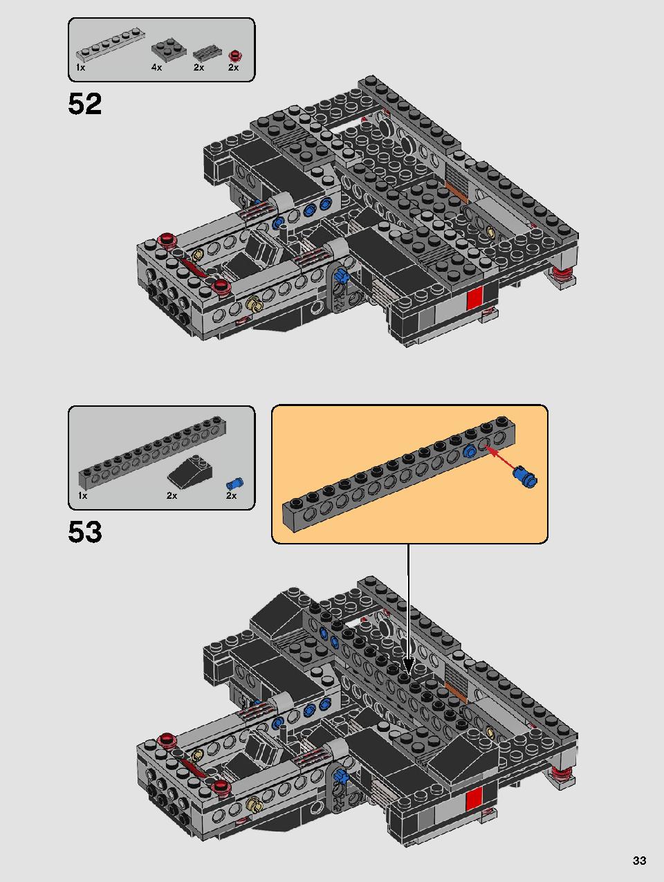 Kylo Ren's Shuttle 75256 LEGO information LEGO instructions 33 page