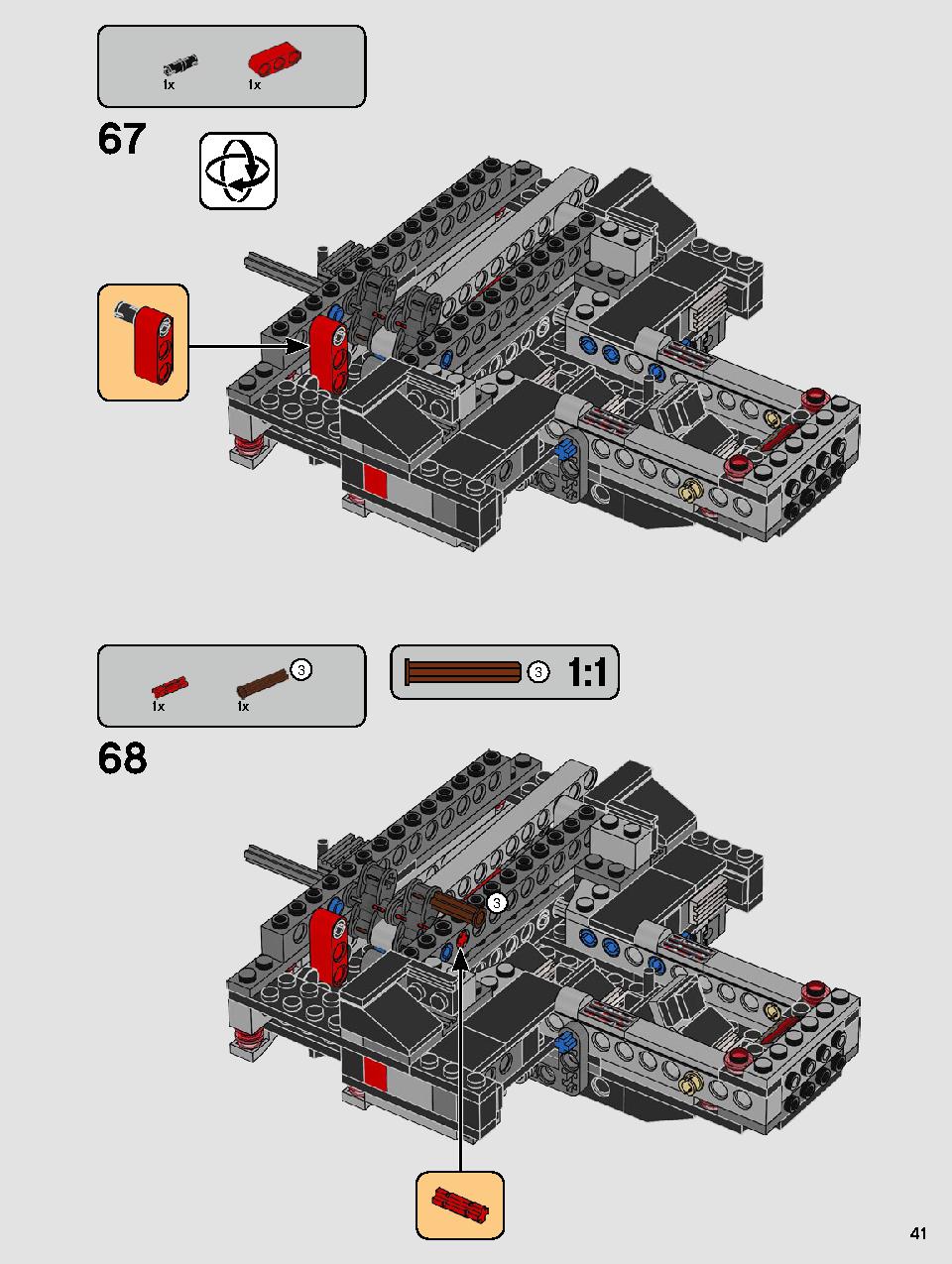 Kylo Ren's Shuttle 75256 LEGO information LEGO instructions 41 page