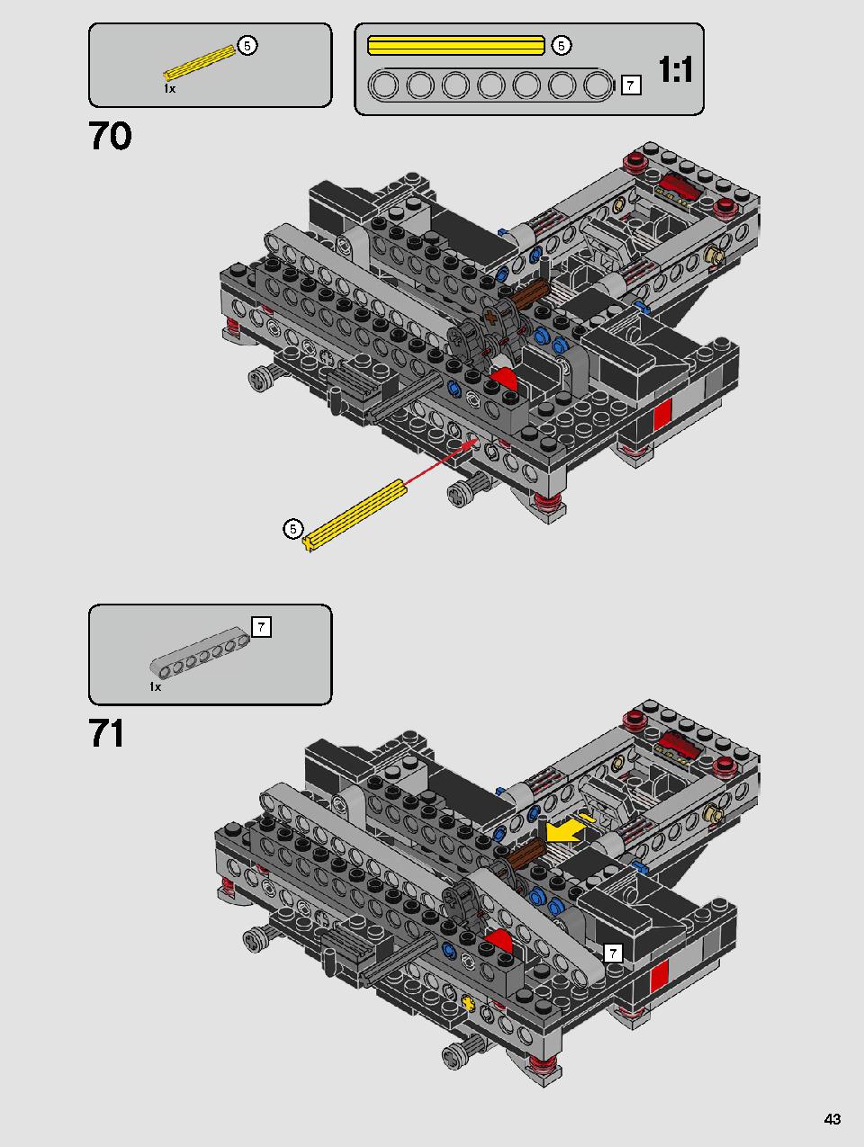 스타워즈 카일로 렌의 셔틀™ 75256 레고 세트 제품정보 레고 조립설명서 43 page