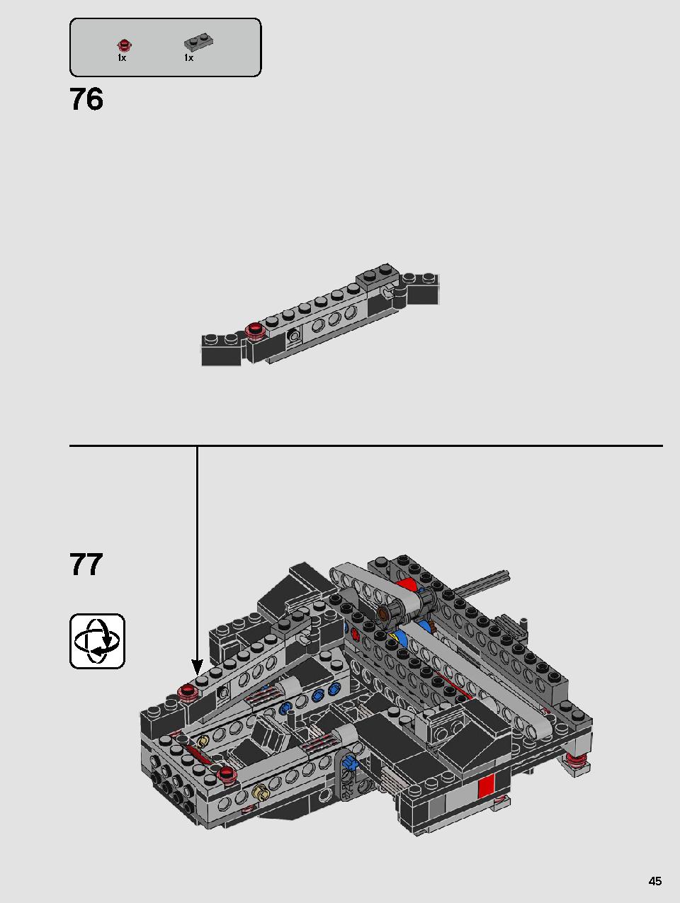 Kylo Ren's Shuttle 75256 LEGO information LEGO instructions 45 page