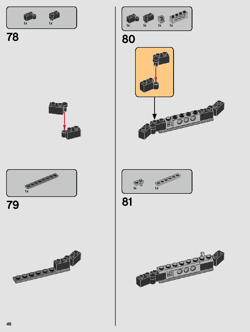 Kylo Ren's Shuttle 75256 LEGO information LEGO instructions 46 page