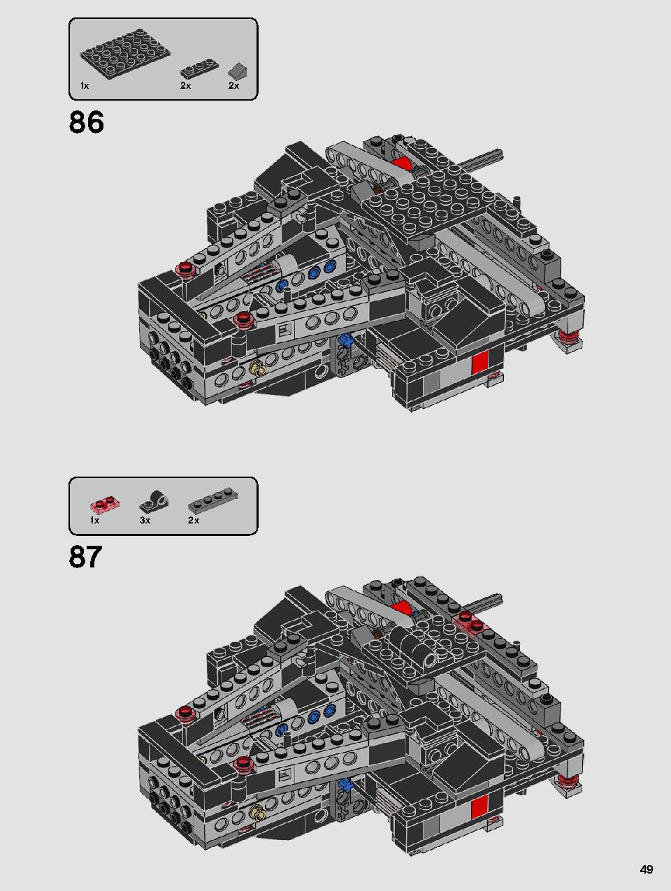 Kylo Ren's Shuttle 75256 LEGO information LEGO instructions 49 page