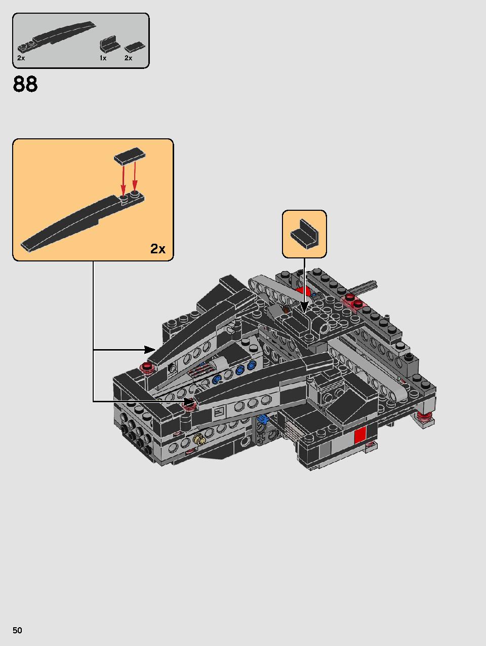 Kylo Ren's Shuttle 75256 LEGO information LEGO instructions 50 page