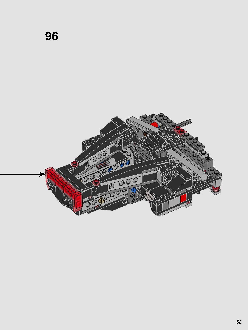 Kylo Ren's Shuttle 75256 LEGO information LEGO instructions 53 page