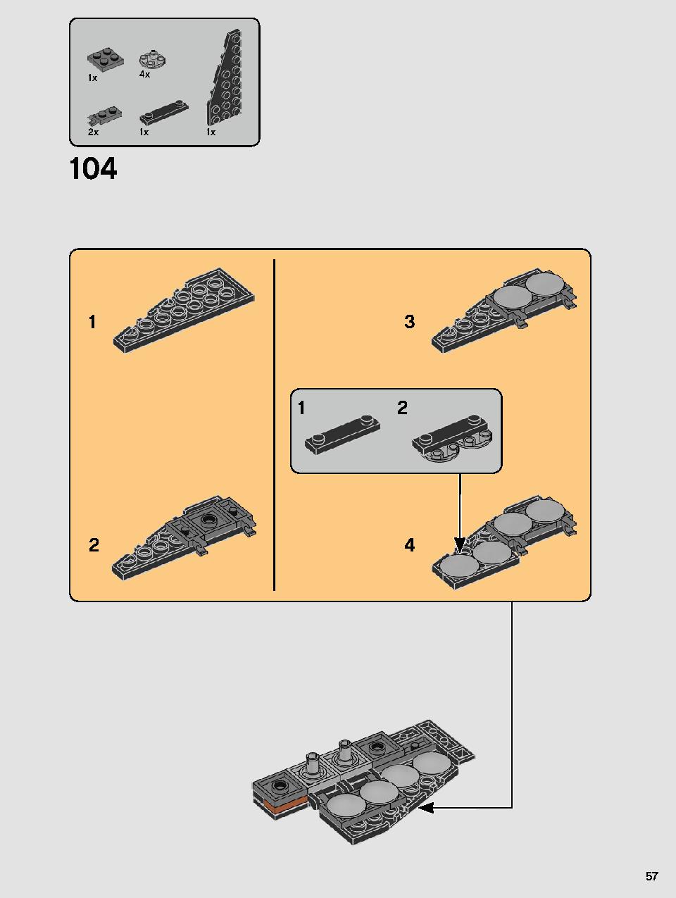 Kylo Ren's Shuttle 75256 LEGO information LEGO instructions 57 page
