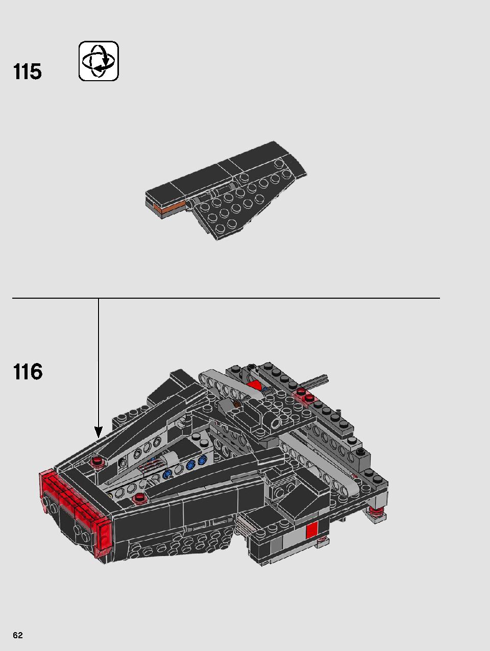 Kylo Ren's Shuttle 75256 LEGO information LEGO instructions 62 page