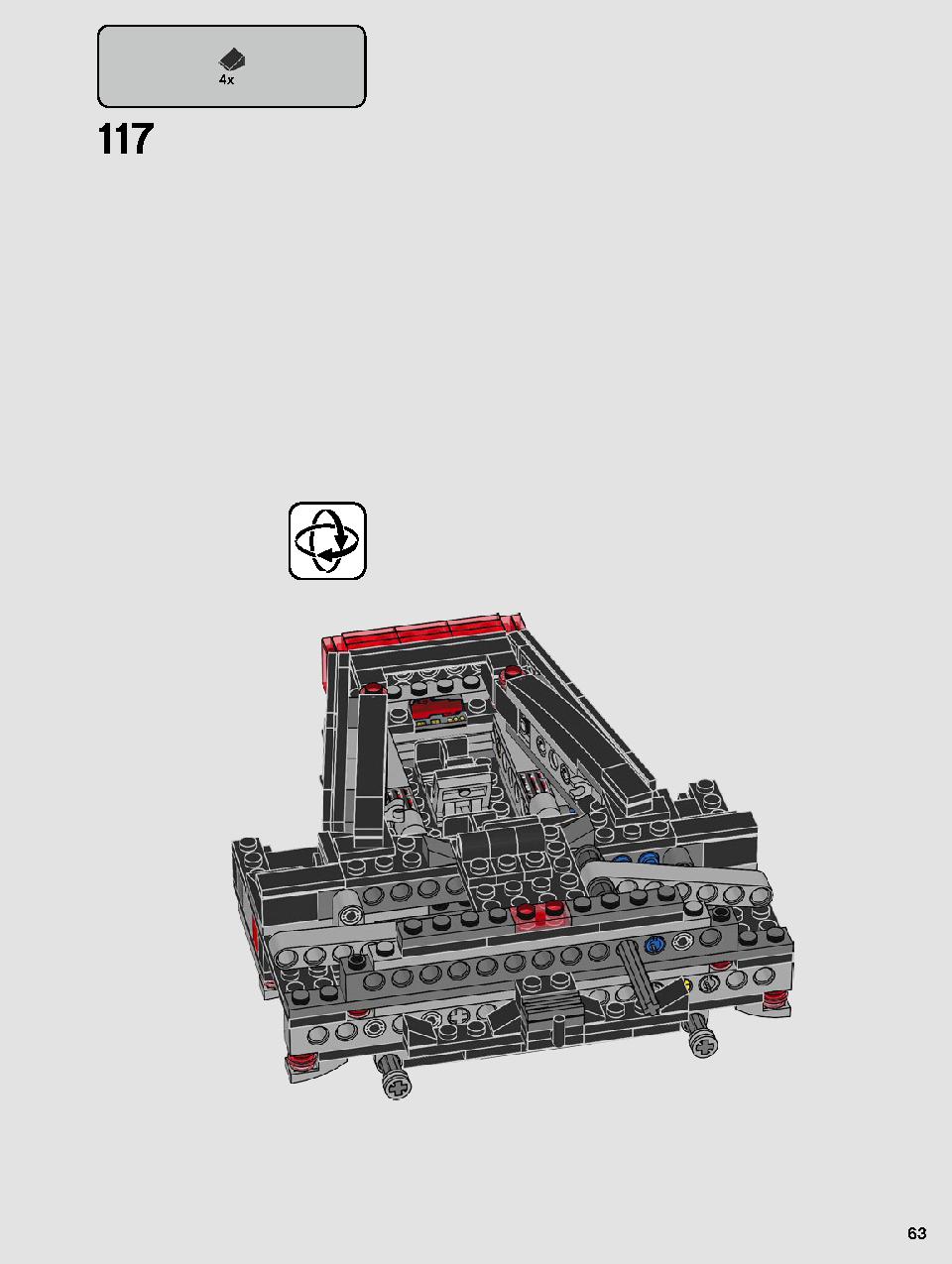 스타워즈 카일로 렌의 셔틀™ 75256 레고 세트 제품정보 레고 조립설명서 63 page