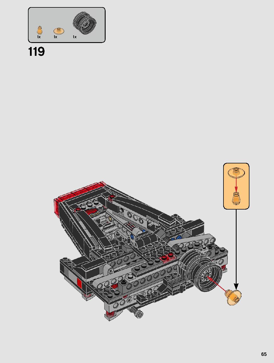 Kylo Ren's Shuttle 75256 LEGO information LEGO instructions 65 page