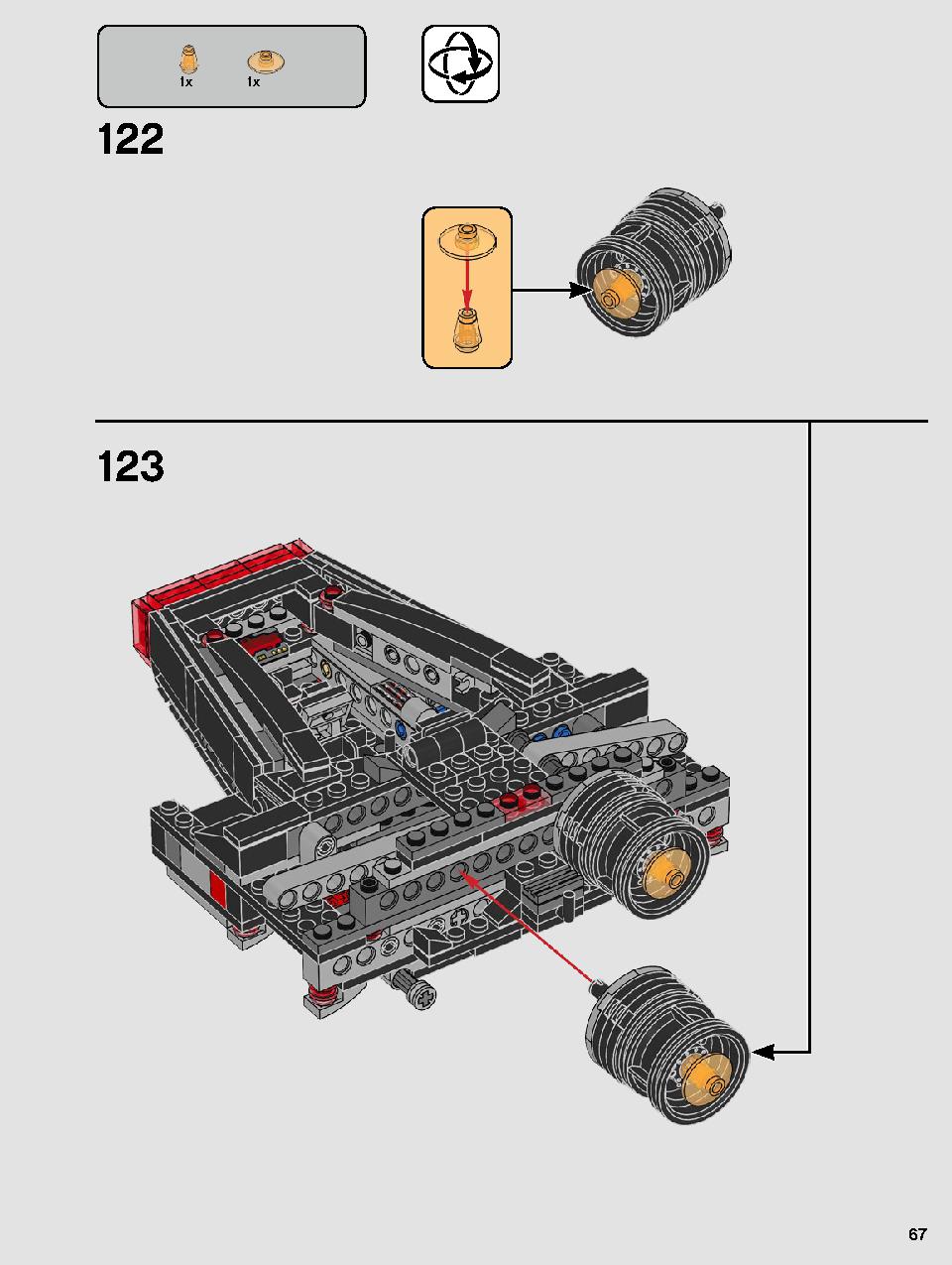 Kylo Ren's Shuttle 75256 LEGO information LEGO instructions 67 page