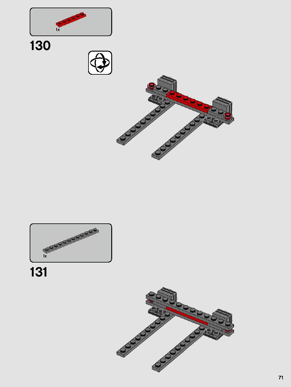 Kylo Ren's Shuttle 75256 LEGO information LEGO instructions 71 page