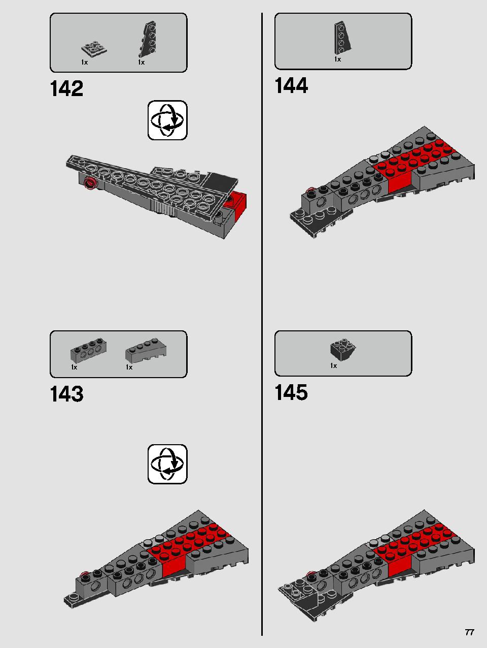 Kylo Ren's Shuttle 75256 LEGO information LEGO instructions 77 page
