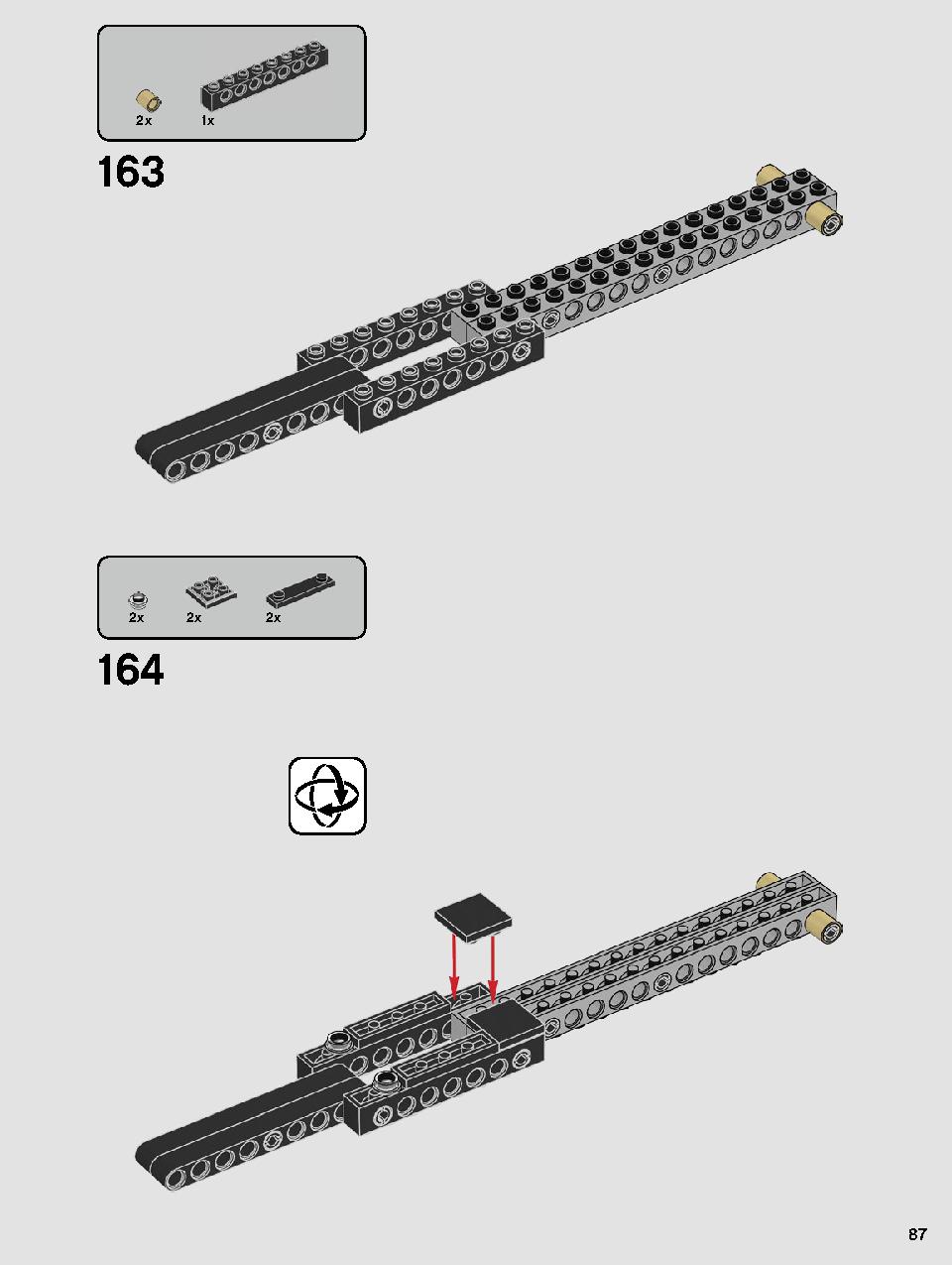 Kylo Ren's Shuttle 75256 LEGO information LEGO instructions 87 page