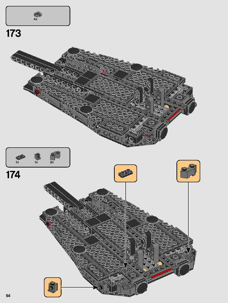 Kylo Ren's Shuttle 75256 LEGO information LEGO instructions 94 page