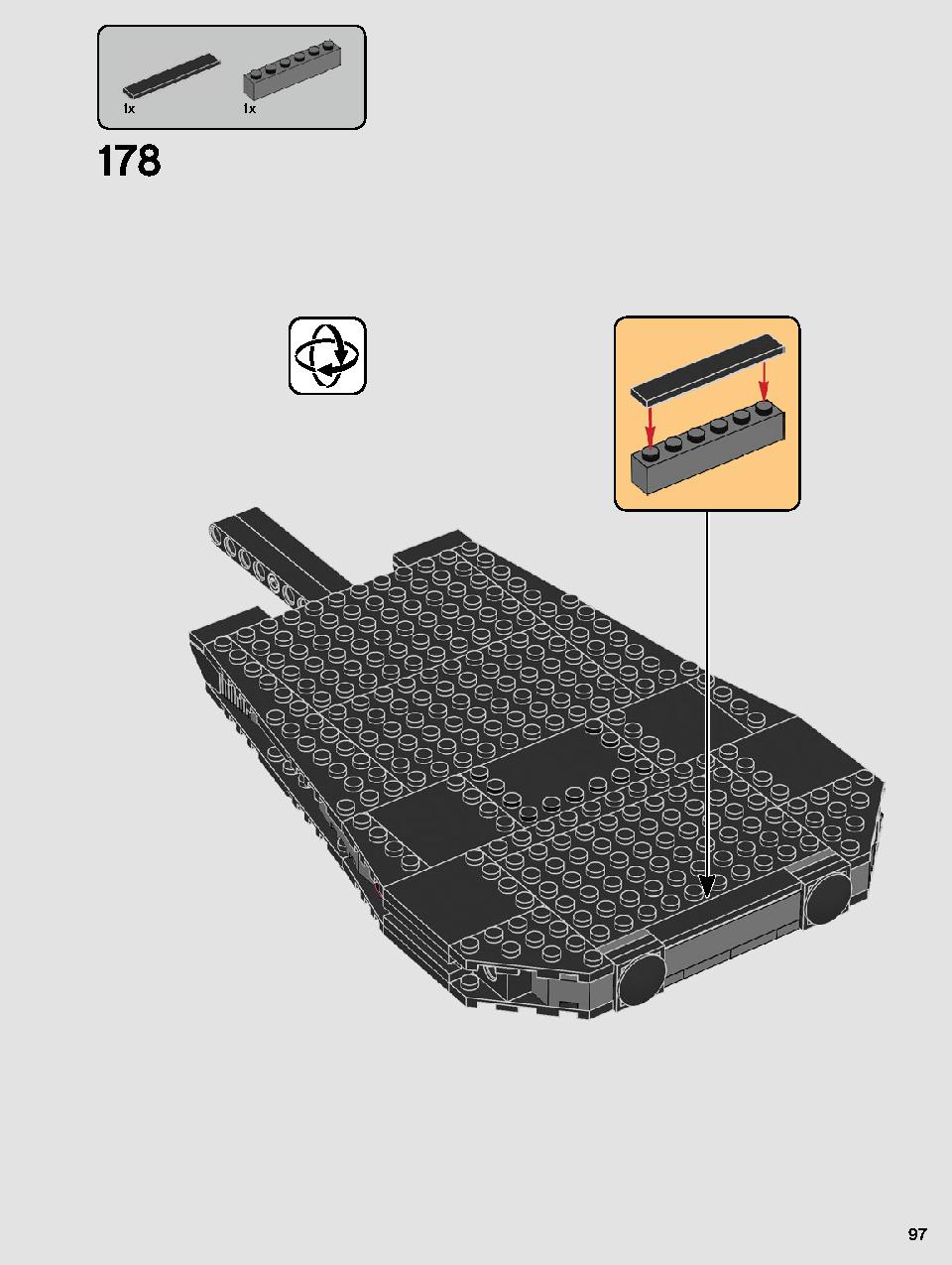 스타워즈 카일로 렌의 셔틀™ 75256 레고 세트 제품정보 레고 조립설명서 97 page