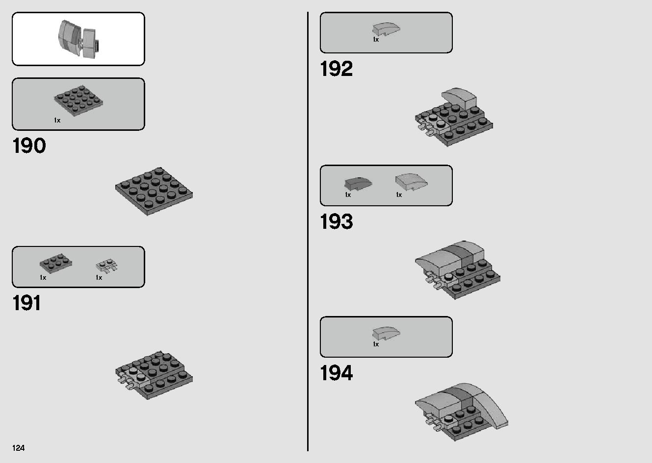 ミレニアム・ファルコン™ 75257 レゴの商品情報 レゴの説明書・組立方法 124 page