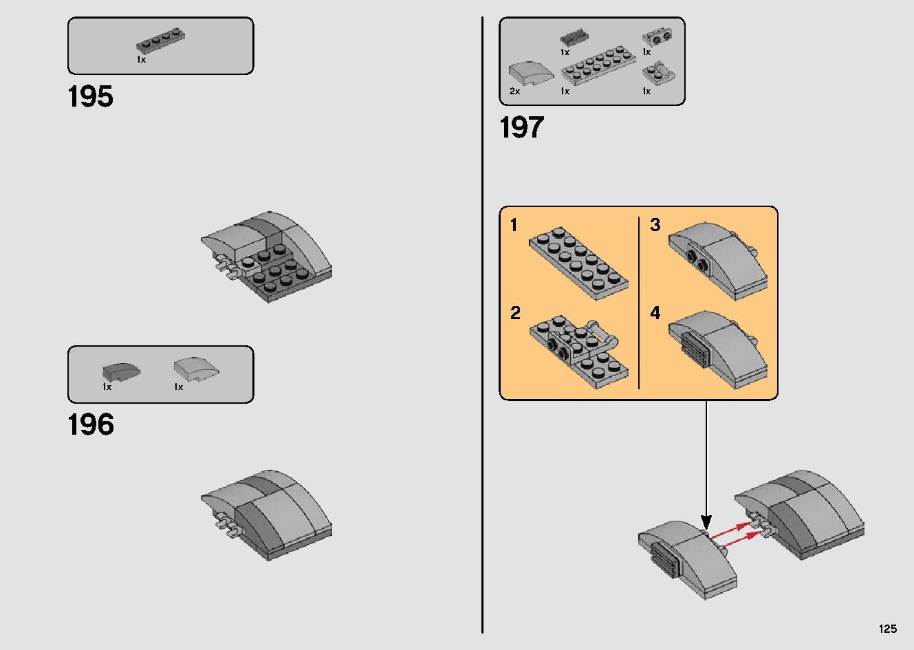 ミレニアム・ファルコン™ 75257 レゴの商品情報 レゴの説明書・組立方法 125 page