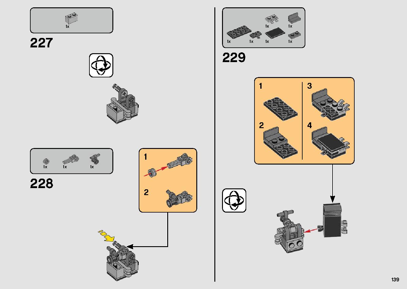 Millennium Falcon 75257 LEGO information LEGO instructions 139 page