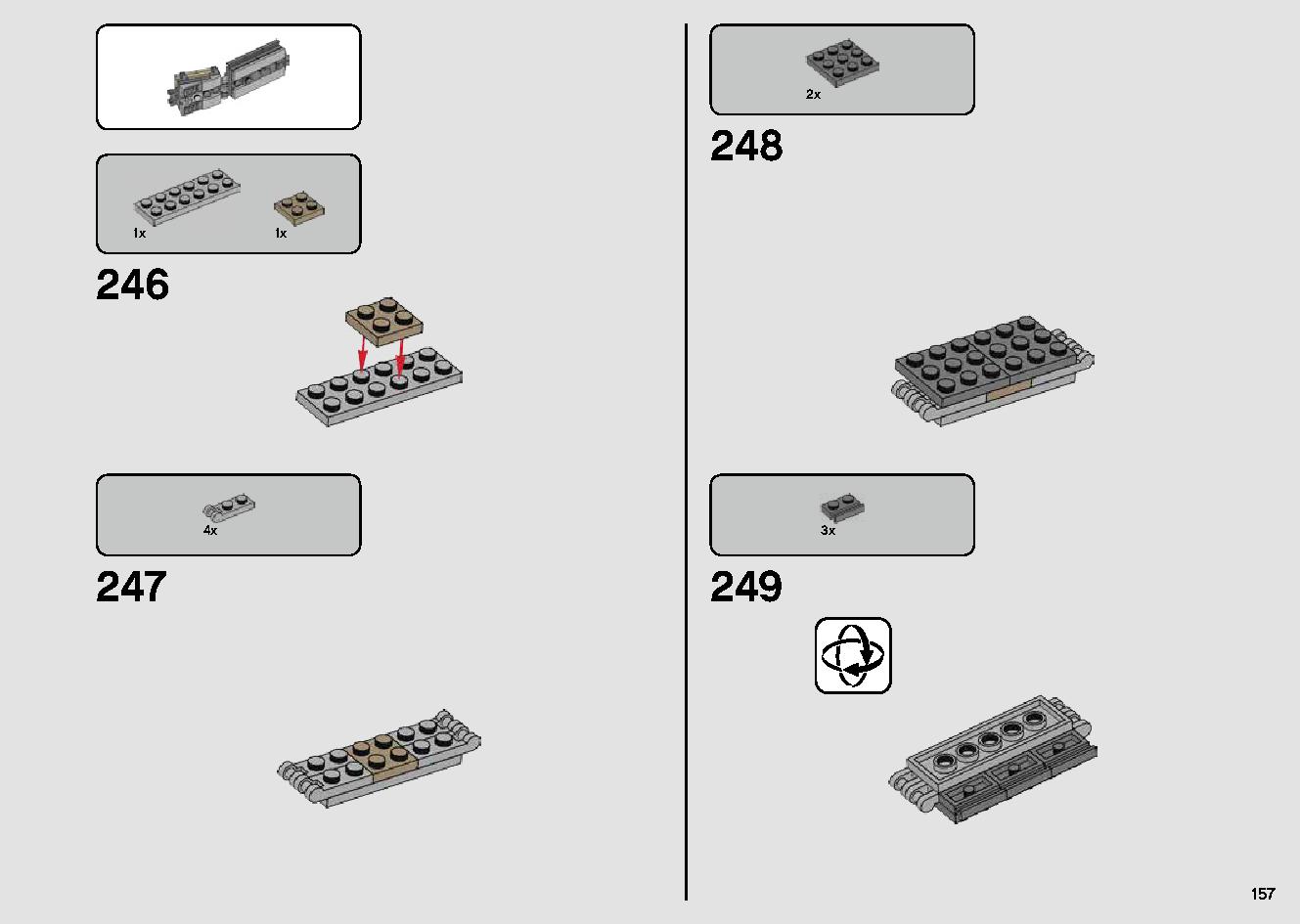 Millennium Falcon 75257 LEGO information LEGO instructions 157 page