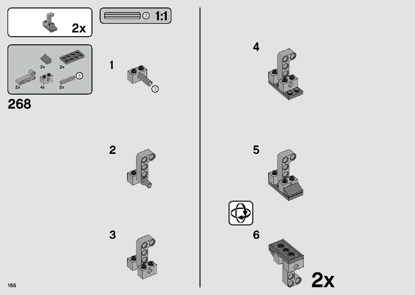 Millennium Falcon 75257 LEGO information LEGO instructions 166 page
