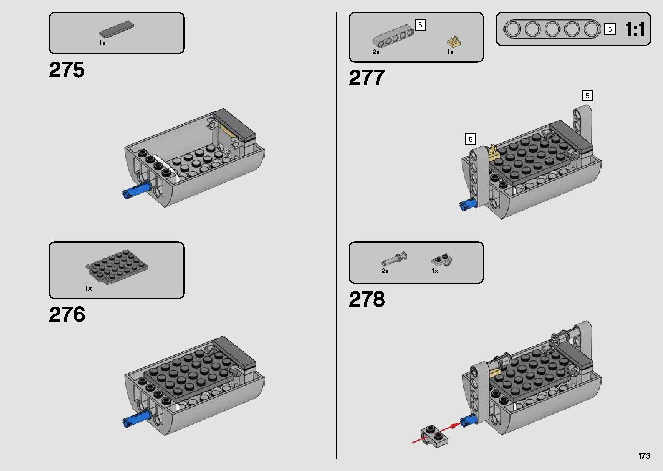 Millennium Falcon 75257 LEGO information LEGO instructions 173 page