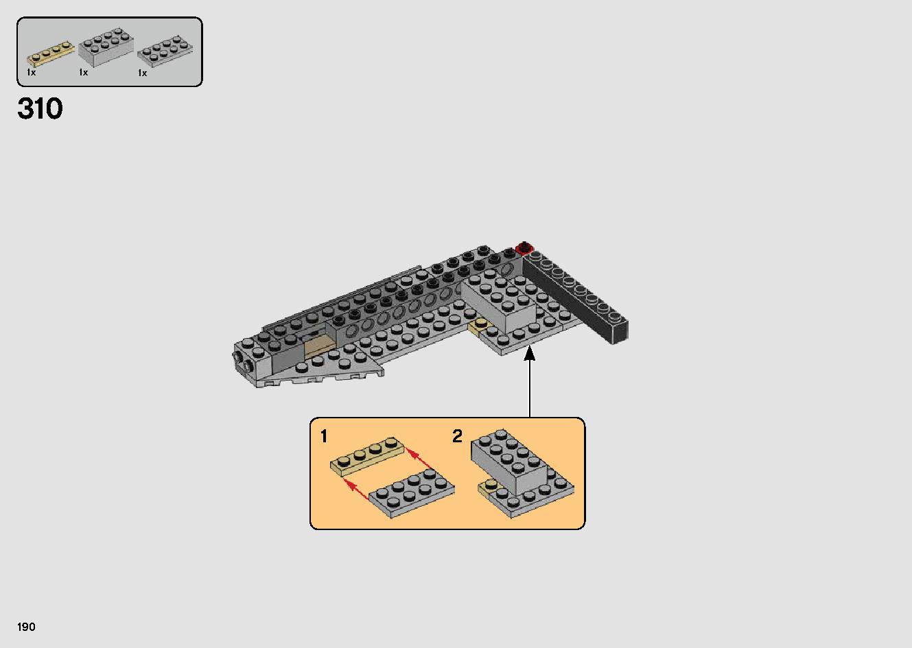 Millennium Falcon 75257 LEGO information LEGO instructions 190 page