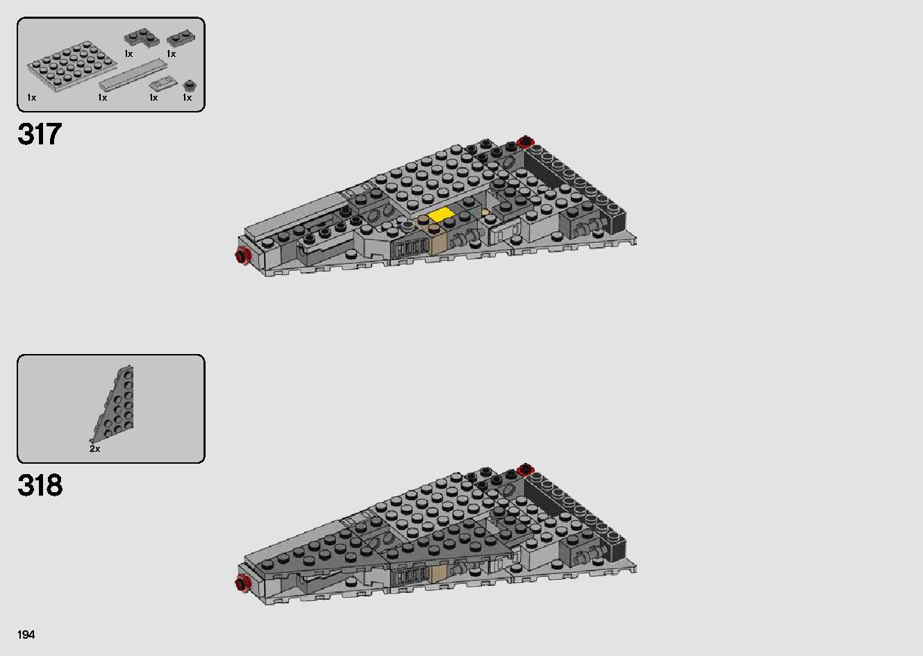 Millennium Falcon 75257 LEGO information LEGO instructions 194 page