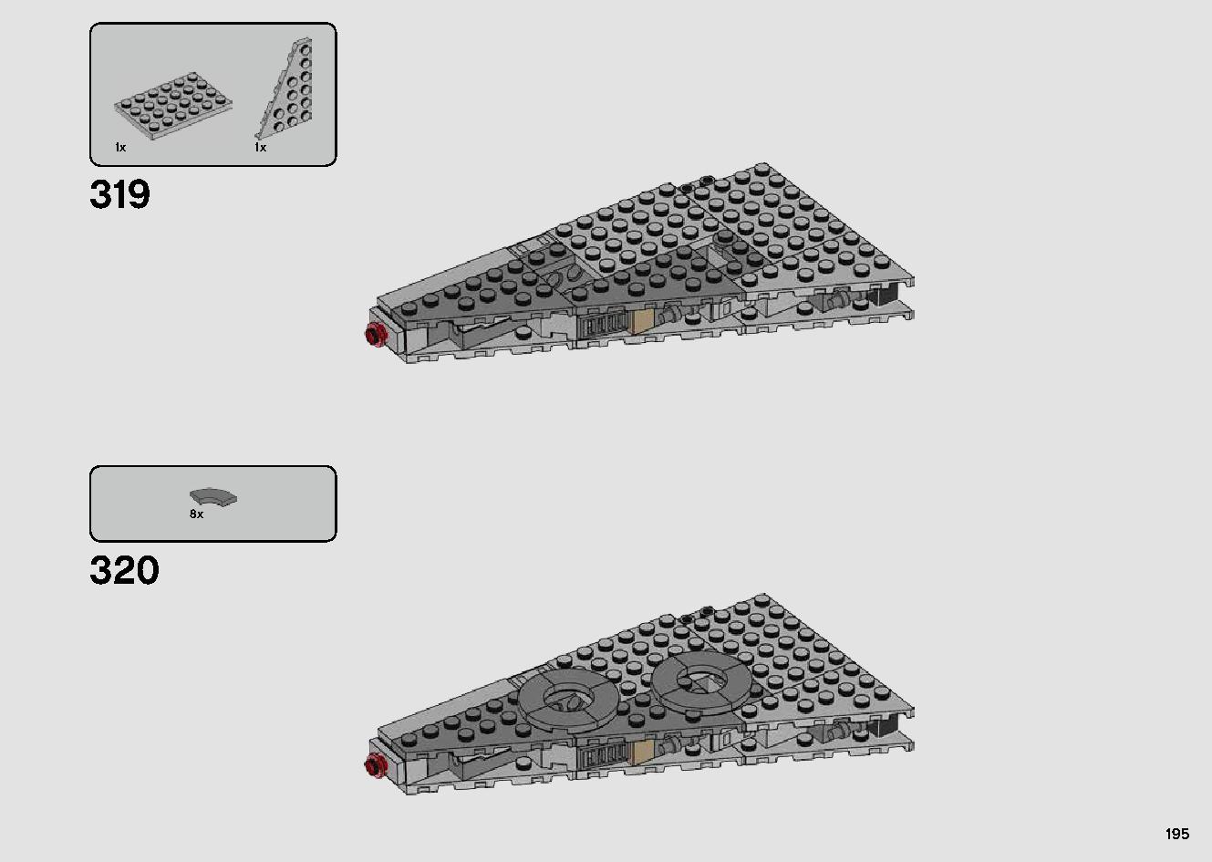 Millennium Falcon 75257 LEGO information LEGO instructions 195 page