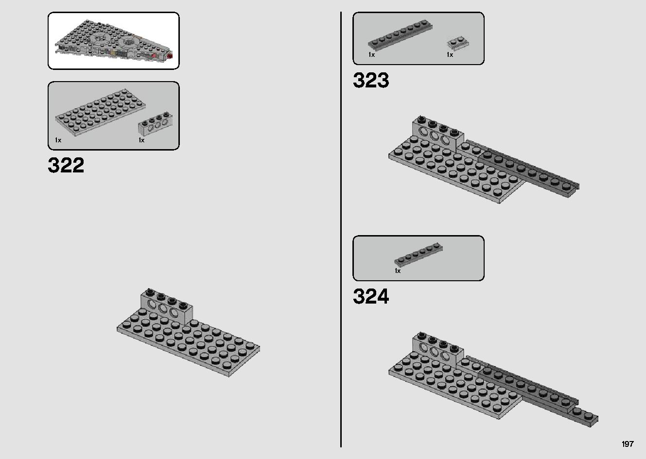 Millennium Falcon 75257 LEGO information LEGO instructions 197 page