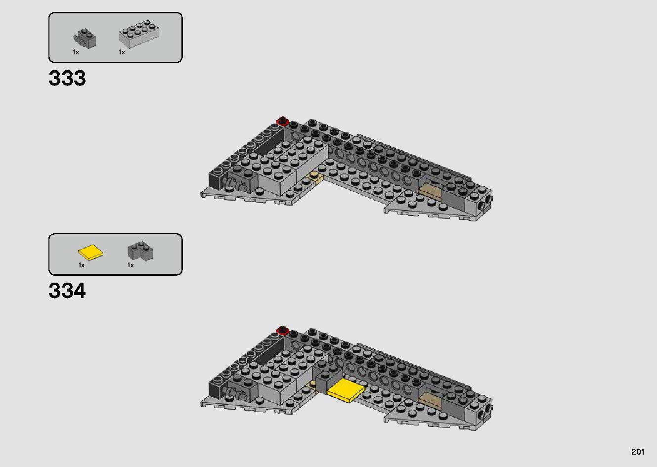 Millennium Falcon 75257 LEGO information LEGO instructions 201 page