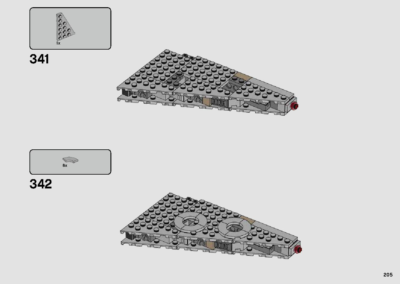 Millennium Falcon 75257 LEGO information LEGO instructions 205 page