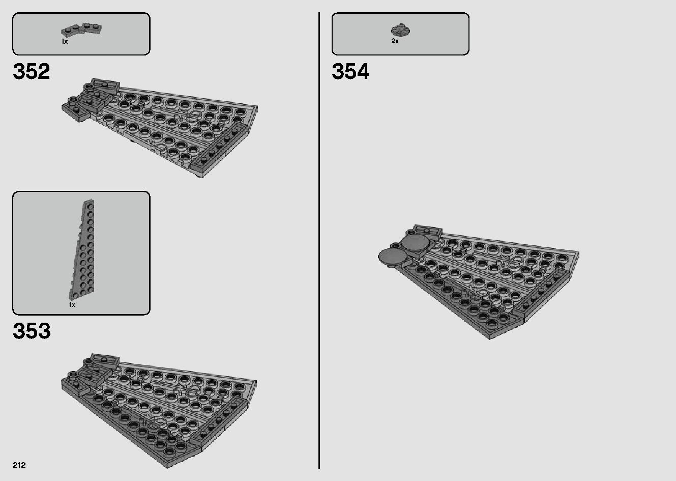 Millennium Falcon 75257 LEGO information LEGO instructions 212 page
