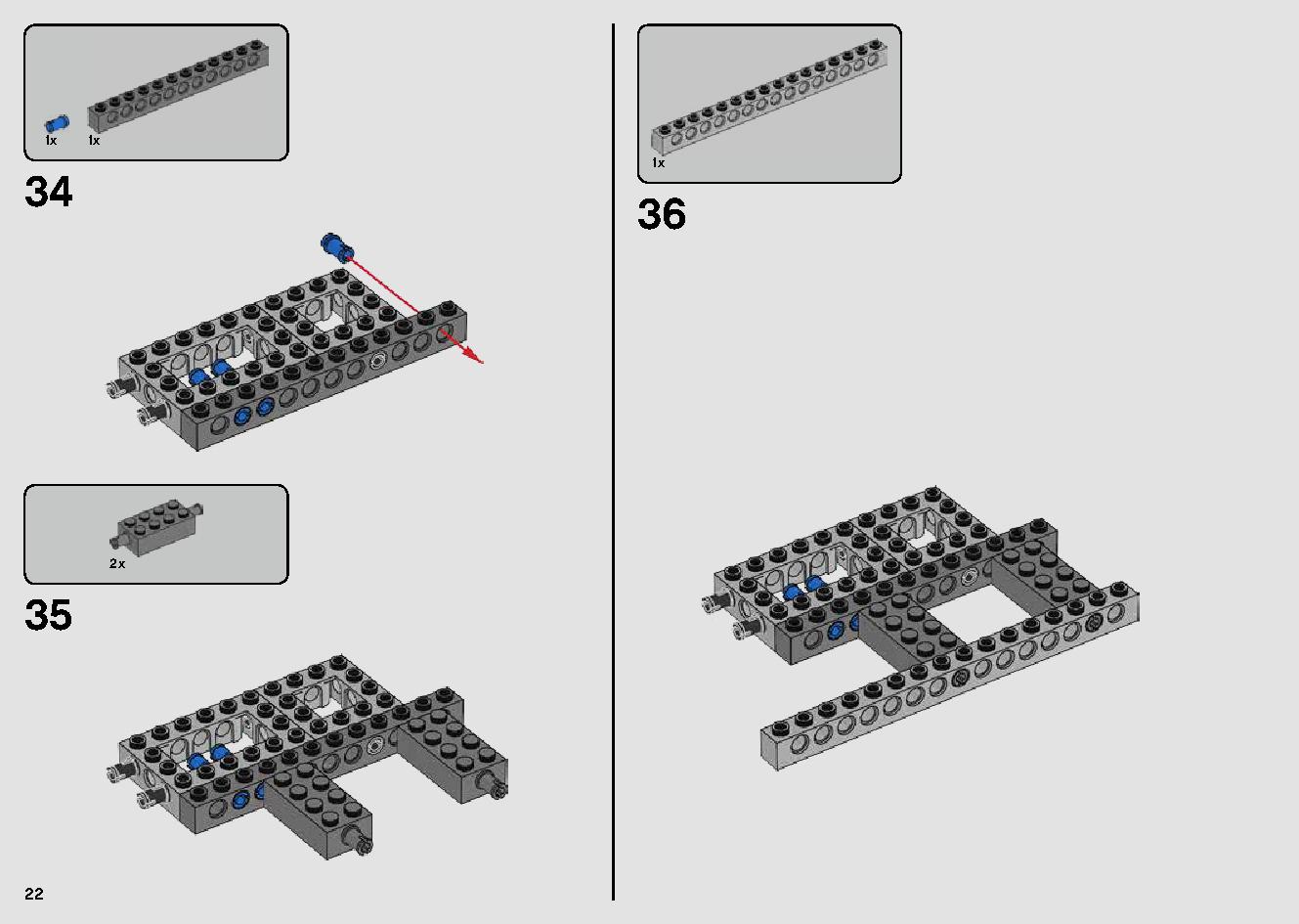 Millennium Falcon 75257 LEGO information LEGO instructions 22 page