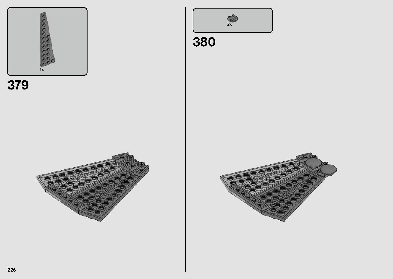 Millennium Falcon 75257 LEGO information LEGO instructions 226 page