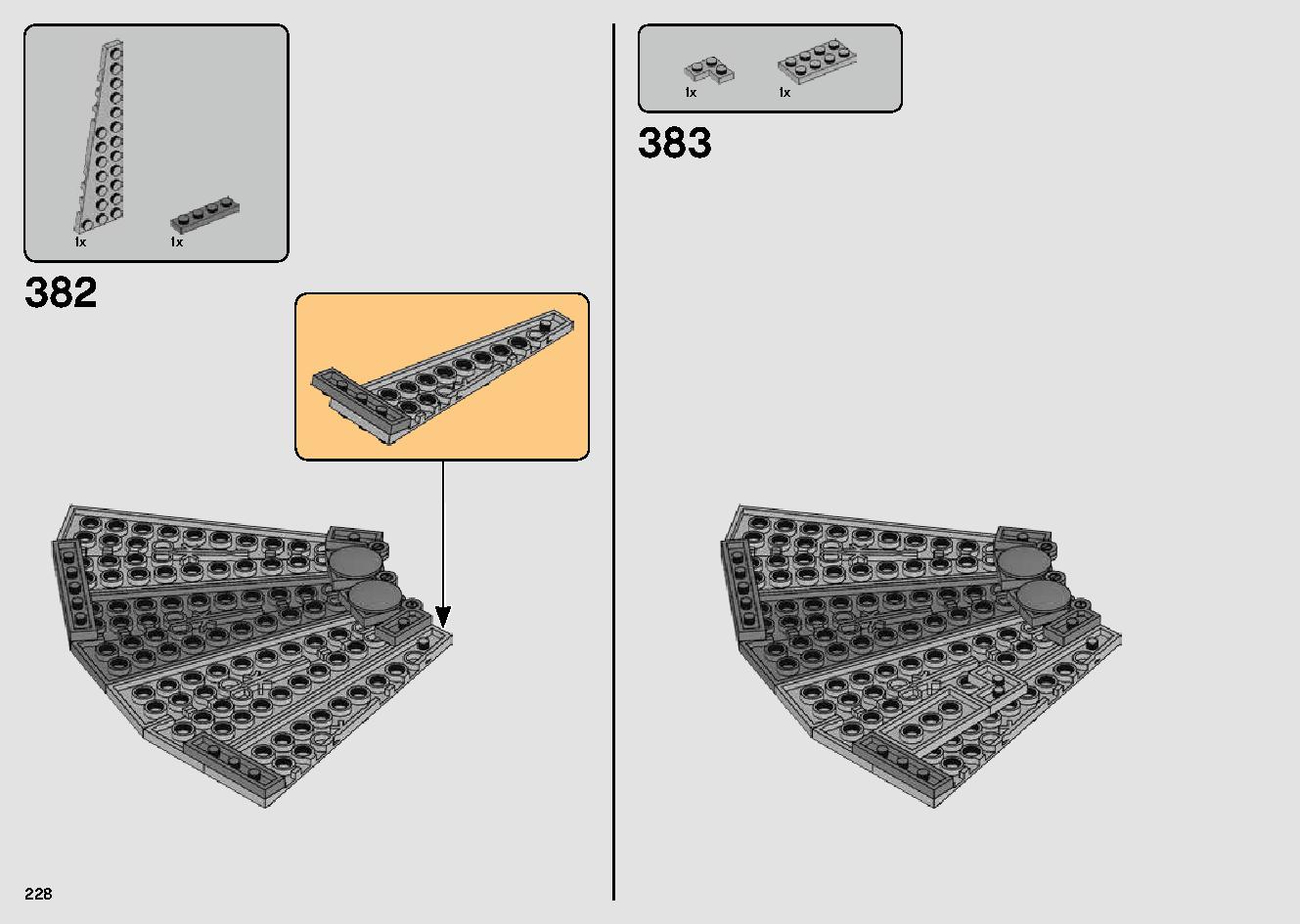 Millennium Falcon 75257 LEGO information LEGO instructions 228 page