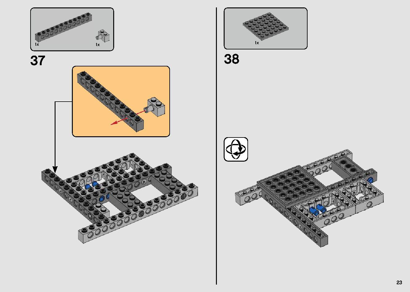 Millennium Falcon 75257 LEGO information LEGO instructions 23 page