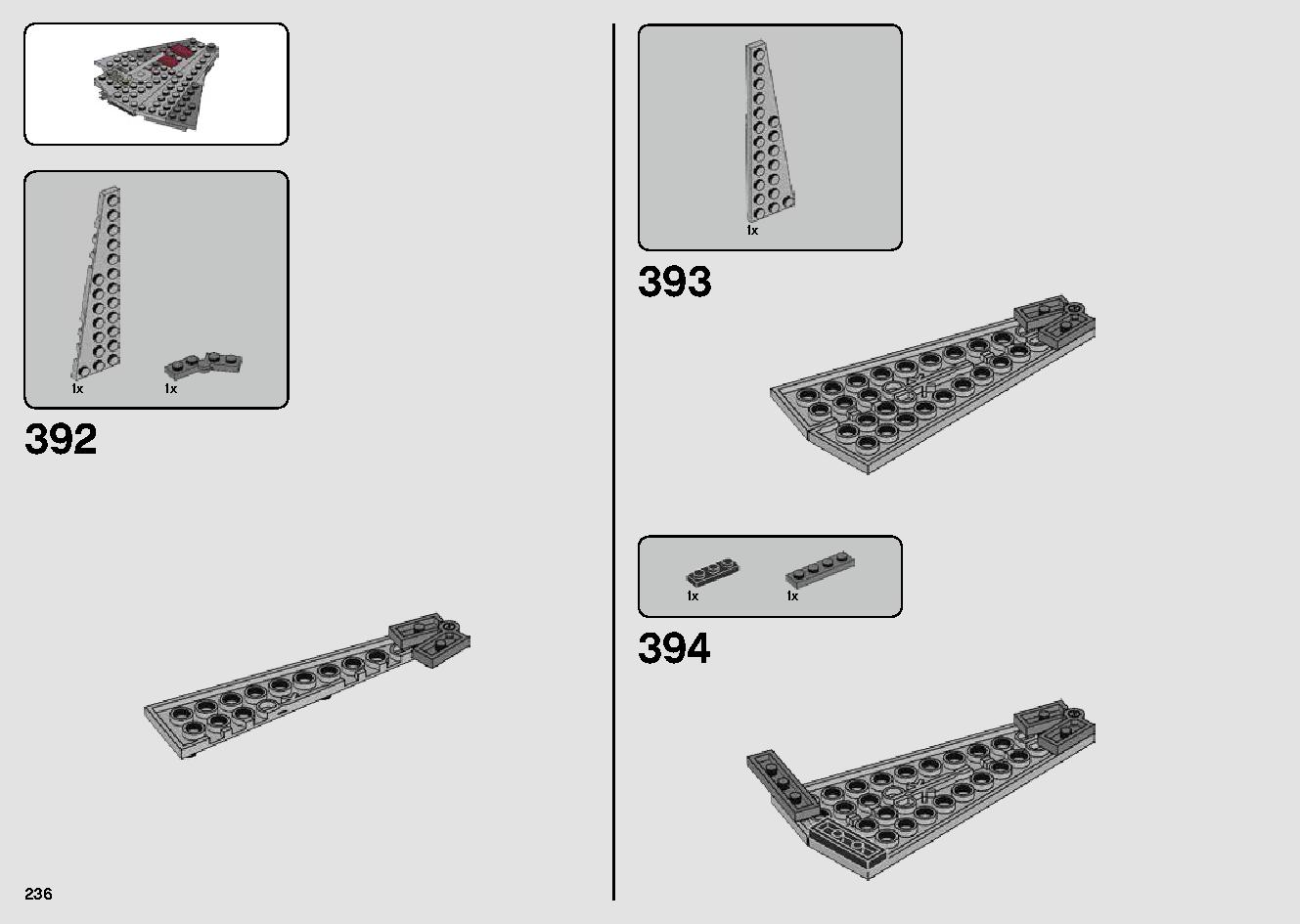 Millennium Falcon 75257 LEGO information LEGO instructions 236 page