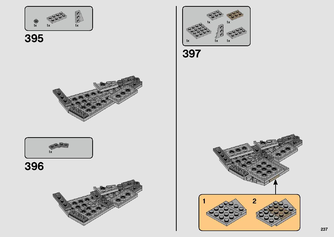 Millennium Falcon 75257 LEGO information LEGO instructions 237 page
