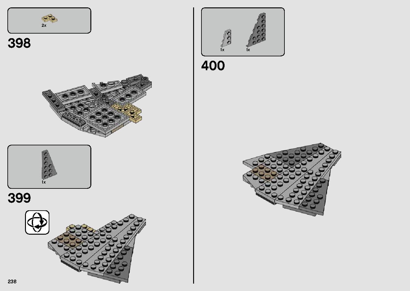 Millennium Falcon 75257 LEGO information LEGO instructions 238 page