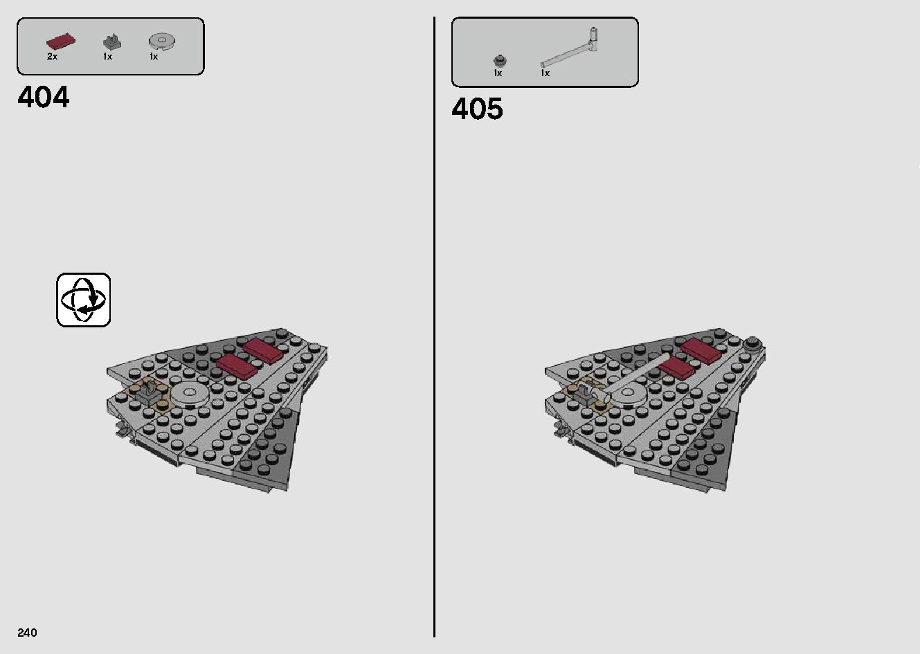 Millennium Falcon 75257 LEGO information LEGO instructions 240 page