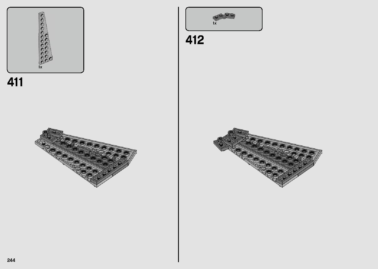 Millennium Falcon 75257 LEGO information LEGO instructions 244 page