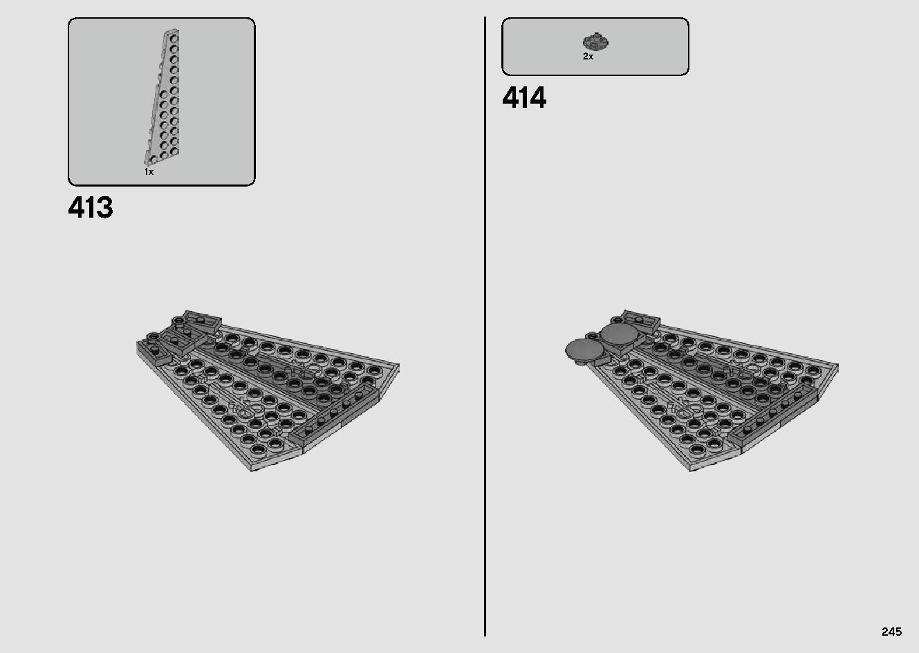 Millennium Falcon 75257 LEGO information LEGO instructions 245 page