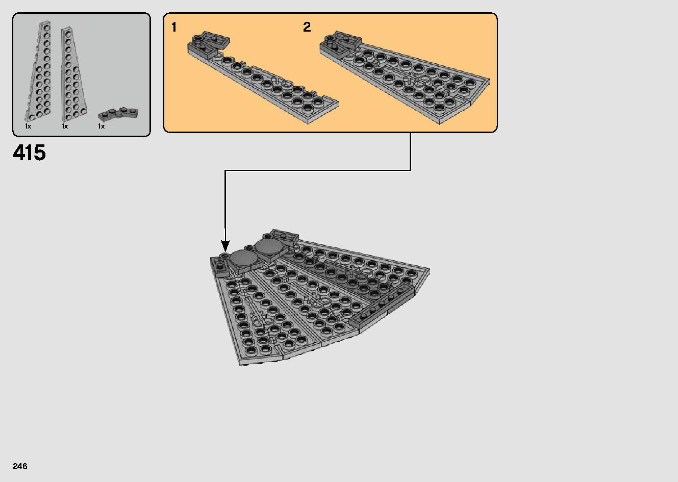 Millennium Falcon 75257 LEGO information LEGO instructions 246 page
