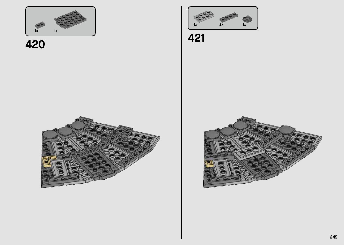 Millennium Falcon 75257 LEGO information LEGO instructions 249 page